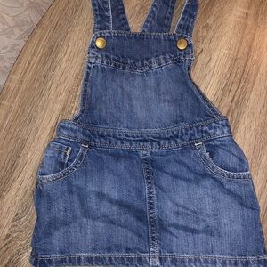 Denim Overalls Skirt